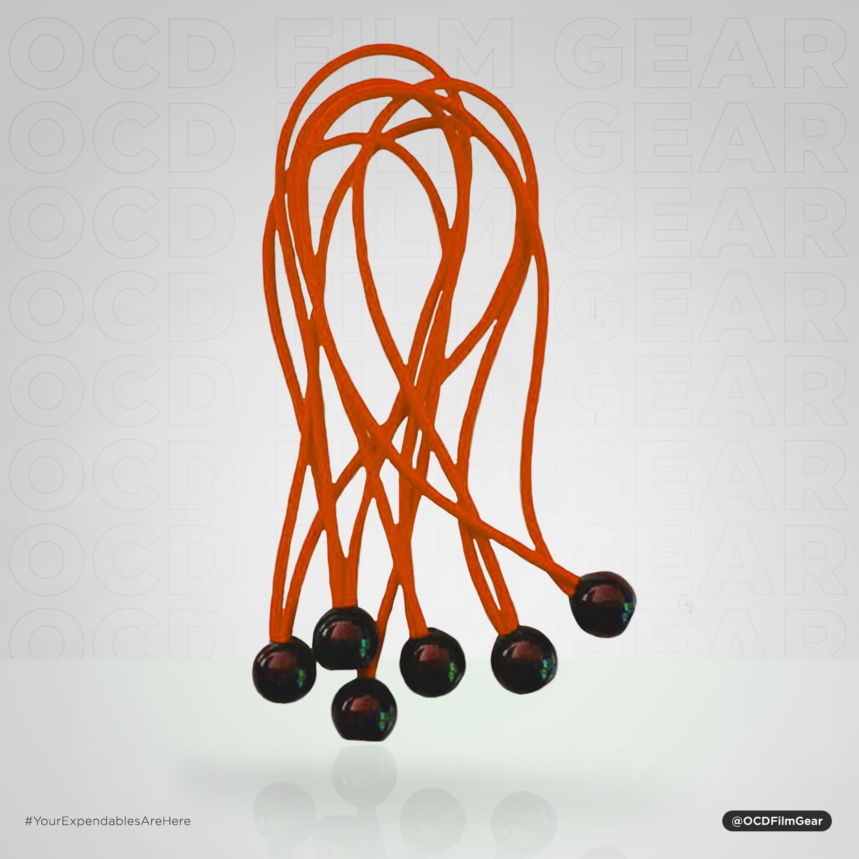 Hot Sale 6pcs 15mm Elastic Rope Ball Bungee Cord - Bangee Ball Small