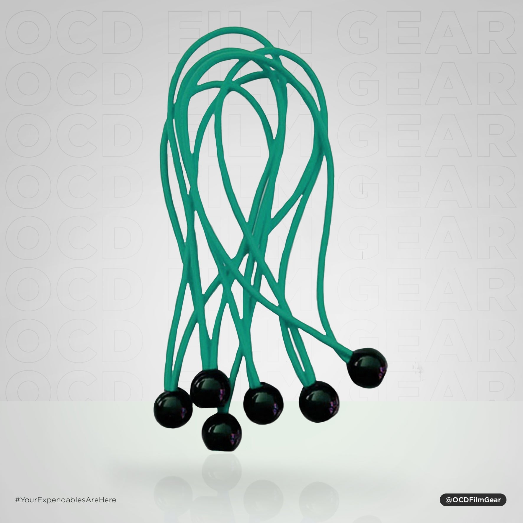 Hot Sale 6pcs 15mm Elastic Rope Ball Bungee Cord - Bangee Ball Small