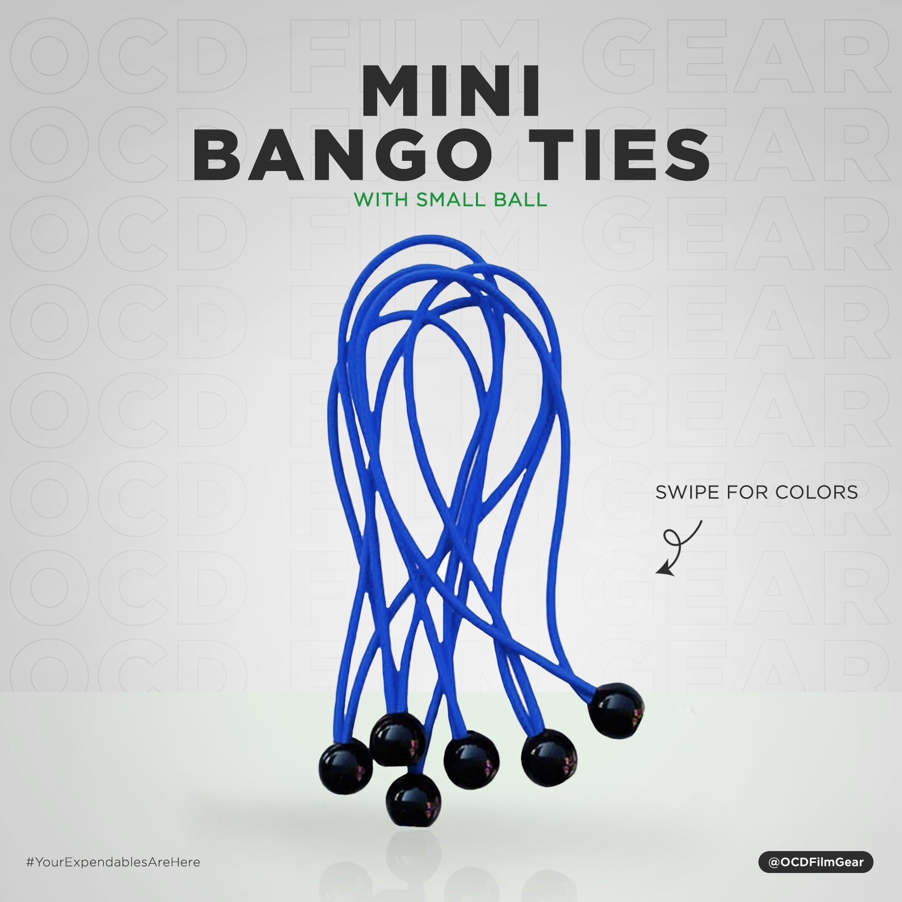 Hot Sale 6pcs 15mm Elastic Rope Ball Bungee Cord - Bangee Ball Small