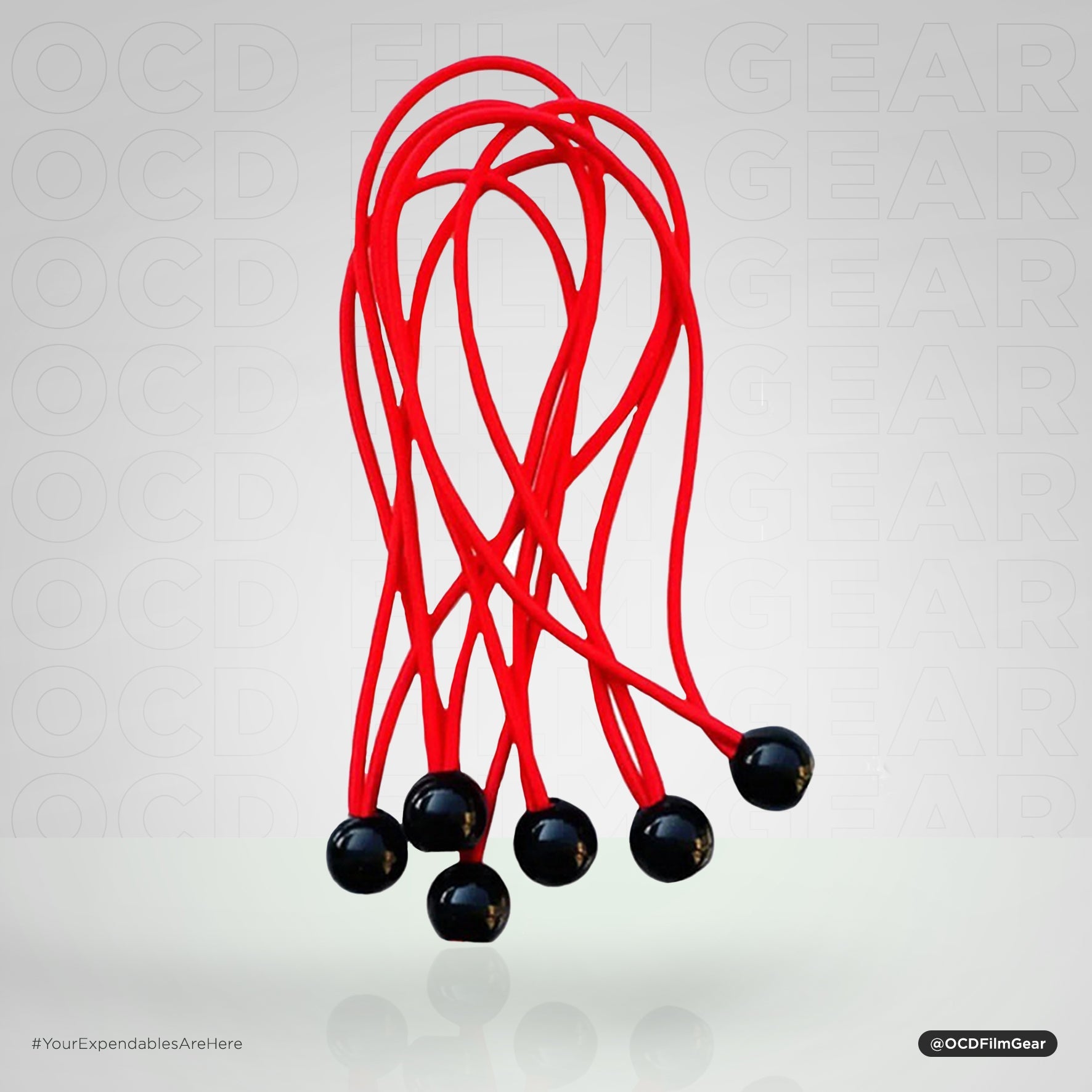 Hot Sale 6pcs 15mm Elastic Rope Ball Bungee Cord - Bangee Ball Small